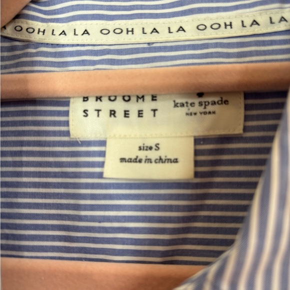 Kate Spade Poplin Striped Shirt Swing Dress - Picture 5 of 5